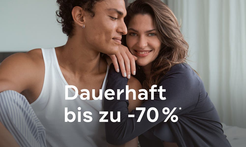 Dauerhaft bis zu -70%